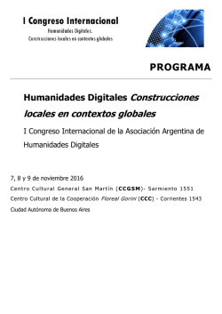 programa - Asociación Argentina de Humanidades Digitales