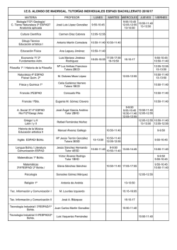 Tutorías individuales ESPAD y Bachillerato Archivo