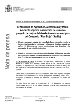 16.10.17 Adjudicación redacción nuevo proyecto Plan Écija, Sevilla