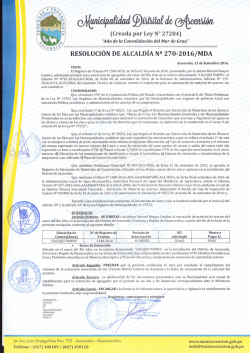 270-2016|MDA - Municipalidad Distrital de Ascensión