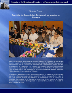 Nota de Prensa - Secretaría de Relaciones Exteriores de Honduras
