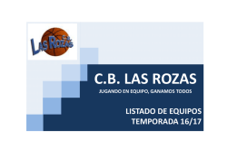 listado de equipos para la temporada 16/17 2008