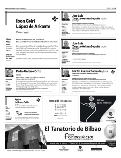 Esquelas 17 de octubre de 2016
