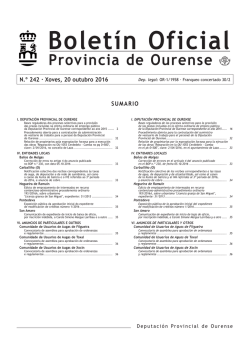 Boletín oficial - BOP - Ourense - Deputación Provincial de Ourense