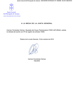 Retirada 14009 - Junta General del Principado de Asturias