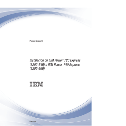 Power Systems: Instalación de IBM Power 720 Express (8202
