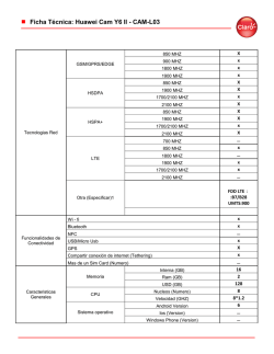 Ficha Técnica: Huawei Cam Y6 II - CAM-L03