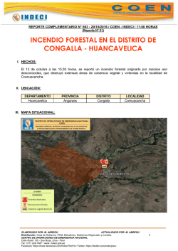 incendio forestal en el distrito de congalla - huancavelica