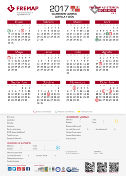 Descargar calendario laboral de Castilla y león. Nueva