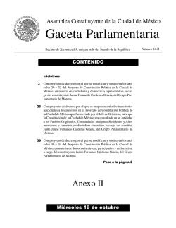 Anexo II - Gaceta Parlamentaria, Cámara de Diputados
