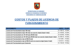 Licencia de Funcionamiento más de 500.00 mts2