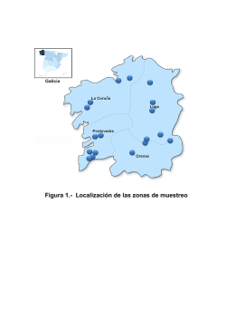 Figura 1.- Localización de las zonas de muestreo