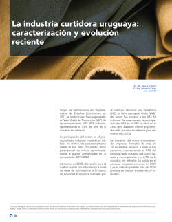 La industria curtidora uruguaya: caracterización y evolución reciente