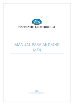 Manual de Metatrader para Android
