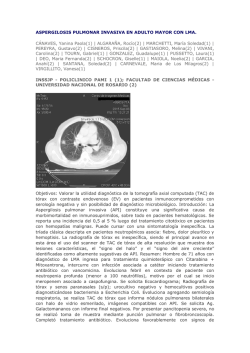 aspergilosis pulmonar invasiva en adulto mayor con lma