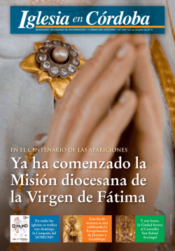 Ya ha comenzado la Misión diocesana de la Virgen de Fátima