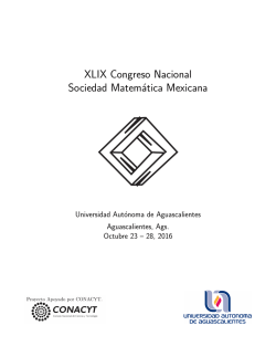 programa en extenso. - Sociedad Matemática Mexicana