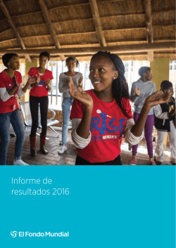 Informe de resultados 2016 - The Global Fund to Fight AIDS