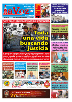 avisos - Diario La Voz de Ayacucho