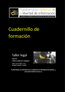 Cuadernillo de formaci&oacute;n [pdf.] - Plataforma en Defensa de la