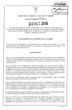 decreto 1688 del 24 de octubre de 2016