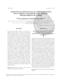 estrategias adaptativas al cambio climático en la vereda “san josé