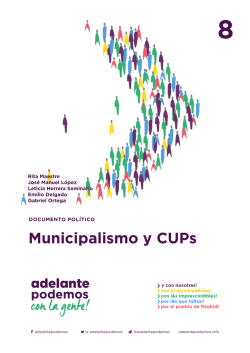 Municipalismo y CUPs
