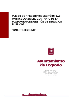 Licitación pública Plataforma Smart Logroño