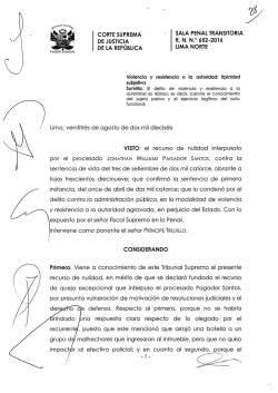 para descargar en PDF la R. N. N° 652-2016, Lima Norte