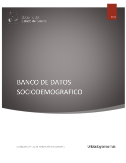 banco de datos sociodemografico - coespo