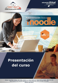 Presentación del curso - MOOC