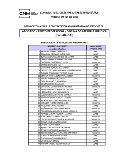 ABOGADO - APOYO PROFESIONAL