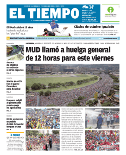 MUD llamó a huelga general de 12 horas para este viernes