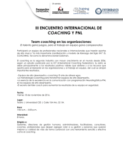 III ENCUENTRO INTERNACIONAL DE COACHING Y PNL Team