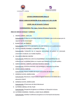 LISTADO COMUNICACIONES (Mesa 2) FECHA Y HORA DE