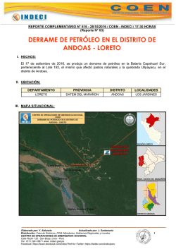derrame de petróleo en el distrito de andoas - loreto