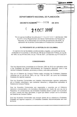 decreto 1676 del 21 de octubre de 2016