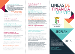 lineas de financia miento - Ilustre Municipalidad de Arauco