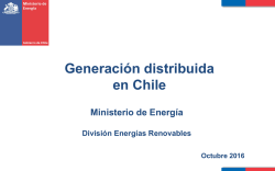 Generación distribuida en Chile