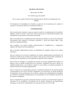 DECRETO 1070 DE 2015 (26 de mayo de 2015) D.O. 49.523, mayo