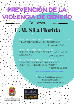 TALLER PREVENCIÓN VIOLENCIA DE GÉNERO LA FLORIDA