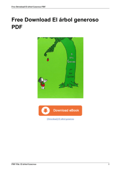 Free El árbol generoso by Shel Silverstein