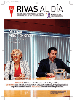 número 160 noviembre 2016 - Ayuntamiento Rivas Vaciamadrid