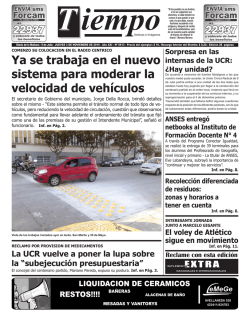 Ya se trabaja en el nuevo sistema para moderar la velocidad de