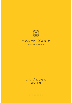 Catálogo Monte Xanic 2016