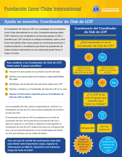 Coordinador de Club de LCIF