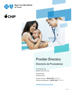 Provider Directory - Blue Cross and Blue Shield of Texas