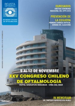 Ver Revista - Sociedad Chilena de Oftalmología