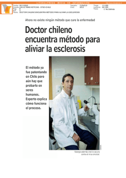 doctor chileno encuentra método para aliviar la