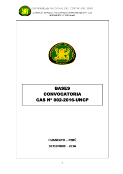 Bases - Universidad Nacional del Centro del Perú